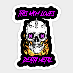 DeathMetal - Metal Mom Sticker